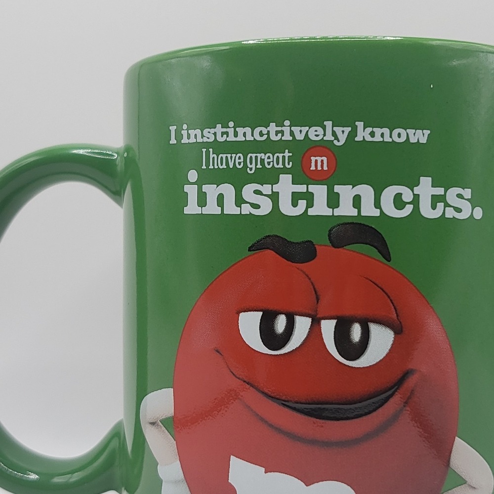 M&M's 2024 Green Mug "Instinctively Know I Have Great‎ Instincts" Cup